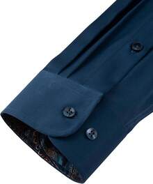 Mens Dress Shirts Long Sleeve Dress Shirts For Men Inner Contrast Button Down Casual Shirts For Men Big And Tall-20256688 - F# 綠色花卉 - 查看 2
