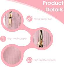 Menstrual Bags For Teen Girls, Corduroy Sanitary Napkin Storage Bag Mini Makeup Pouch Portable Period Pouch With Zipper Sanitary Pads Bag Tampons Holder For Purse First Period Women