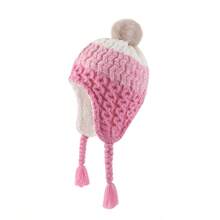 Infant Pom Pom Beanie Kid Winter Hats Toddler Cap Knit Warm Beanies Caps For Baby Boys Girls