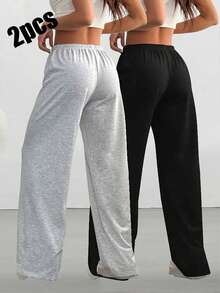 2条装女士户外休闲裤，宽松版型，适合徒步和跑步 - 速干四季皆宜的徒步裤，适合露营、徒步和跑步 - 彩色 - 查看 5