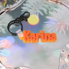 1 Pc Acrylic Name Keychain For Car Key, Name Tags For Men Boys, Custom 3D Printed Keychain , Custom Key Chain, Name Keychain , Custom Key Ring , 3D Printed Name, Custom Name Keychain ,Backpack Tag For Thanksgiving, Christmas Familly Girlfriend Mom Gifts,Delicate Romance, Utilitarian Chic