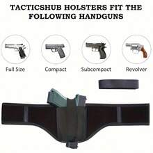 Bao da giấu súng chiến thuật - Bao da giấu súng đeo vai/bụng đa năng cho súng 9mm LCP/LC9/Sig P365 (Dùng được cho cả nam và nữ, rút nhanh, thắt lưng thể thao chiến thuật dành cho cả nam và nữ) - màu đen - Xem 8