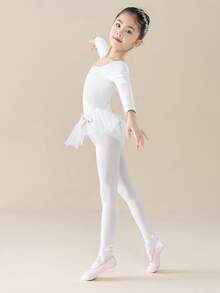 1 szt./3 szt. białe rajstopy do tańca o wysokiej gęstości, antypoślizgowe, odpowiednie dla dzieci w wieku 2-16 lat