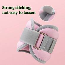 可调节健身腕踝支撑带 - 力量训练、跑步、健身沙袋，涤纶材质，多种颜色可选（紫色、粉色、黑色、灰色），瑜伽负重沙袋单个0.5公斤，适合户外跑步腕部和腿部负重训练，室内舞蹈沙袋，面料光滑舒适，4种颜色可选，力量训练器材，健身配件 - 彩色 - 查看 9