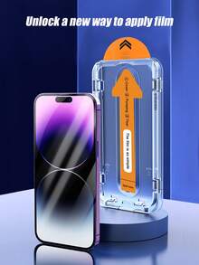 4pcs Compatible With Apple Models Auto-Align Screen Protector, High Definition Tempered Glass, Anti-Dust, Bubble-Free, Easy To Apply, Scratch-Resistant, Fingerprint-Proof, Anti-Drop, Compatible With Apple X/XR/11/12/13/14/15/16/16 Plus/16 Pro/16 Pro Max/16e/17/17 Air/17 Pro/17 Pro Max Full Series - Clear - View 4