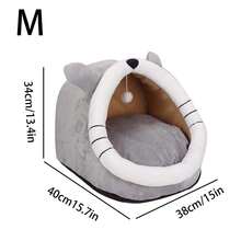 1pc Comfortable & Cute Cat/Small Dog Bed, Suitable For All Seasons - Multicolor - View 9