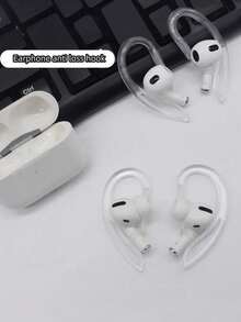 4pcs Transparent Ear Hooks, Compatible, TPU Anti-Lost Ear Hooks Accessories, Compatible With 1/2/3, 6mm Ear Hooks