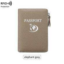 Neuer multifunktionaler RFID Reisepasshalter, Lederoptik Geldbörse, Reisetickethalter, diebstahlsicherer tragbarer Reisepasshalter
