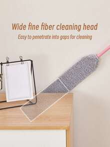 Extendable Microfiber Duster For Cleaning – Flexible Bendable Head, Washable Dust Cleaner For Furniture, Ceiling Fans, Bed, Floor, And Home Use