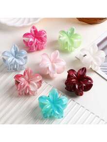 8 قطعة/مجموعة مشابك شعر بشكل زهرة بلاستيكية بقطر 4.5 سم/1.77 بوصة، مزيج عشوائي من الأبيض والأزرق والأحمر الوردي والبنفسجي والأخضر والبرتقالي، أنيقة وعملية وأنيقة وبأسلوب بسيط، مناسبة للارتداء اليومي والتنقل والحفلات والأنشطة العادية والشاطئ والعطلات وغسل الوجه والمكياج وتنسيق الملابس، إكسسوارات شعر موضة الخريف والشتاء