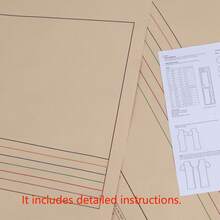 女式裤子多尺寸缝纫纸样，1:1 比例服装缝纫纸样，服装原型纸样，适合剪裁和时装设计的完美缝纫模板——缝纫爱好者的终极礼物 - 棕色 - 查看 5