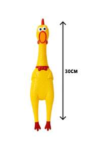 Chicken Chew Toy Fun Sound Toy For Dogs 3 Sizes - Yellow - View 5