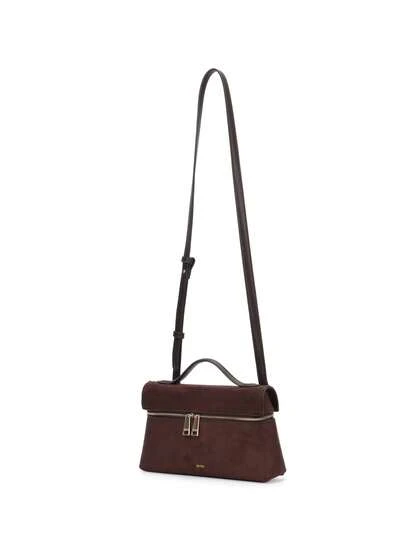 夏季海滩旅行 Y2K 通勤单肩斜挎午餐盒包，优雅丝滑皮革单肩包，全新轻便多用途户外女士手提包，优雅适合工作、旅行、商务斜挎包，大容量化妆品收纳