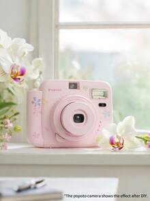 Popoto Instant Camera, For Instant Mini Films,Automatic Metering Intelligent Recommendation Mode,Cute Mini Compact Camera For Students,With 10 Sheets Of Films.(Not Include Battery)