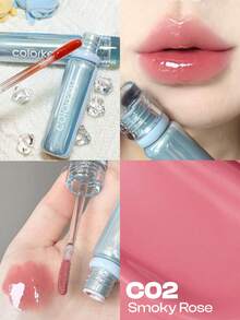 COLORKEY Moisturizing Lip Gloss, High-Gloss Mirror Finish, Plumping Nourishing Lip Oil, Non-Sticky Long-Lasting Formula, Repairs Lip Lines, Lip Care Essence, Creates Refined Lip Makeup, Lip Cosmetics, Suitable For Women And Girls, Perfect For Autumn/Winter, Can Create Latte Makeup, Y2K Makeup, 90s Makeup, Cool Girl Makeup, Lip Makeup Matching, Bridal Makeup, Valentine's Day Gift, Best Colors - C02 Smoky Rose - View 7