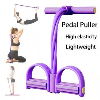 XIESHOU 1 pieza Banda de resistencia para pedal de pie engrosada, entrenador abdominal, ejercicio de piernas y abdomen, herramienta de asistencia para estiramiento de yoga, equipo de ejercicio de abdominales