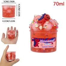 70ml Crunchy Crystal Slime Ball Kit With Bat, Dinosaur, Starfish Charms - Slime Set For Boys Girls, Perfect For Christmas Gifts Party Favors, Includes Fun Slime Accessories DIY Sensory Toys - Multicolor - View 13