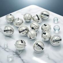 10/20/30pcs Metal Small Bells Hooks, DIY Dog Pet Collar Bells, Keychain Accessories Colorful Bells, Christmas Hanging Bells, Hardware DIY Craft Supplies, Bells For Making DIY Keychains, Bag Charms, Wind Chimes, Home Decor, Crafts, Christmas Decorations (Handpainted, Color May Vary), Christmas Gift Room Decor - Multicolor - View 42