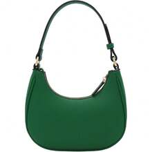 FashionPuzzle Small Crescent Shoulder Bag Underarm Purse - 凱莉格林/凱莉格林 - 查看 5