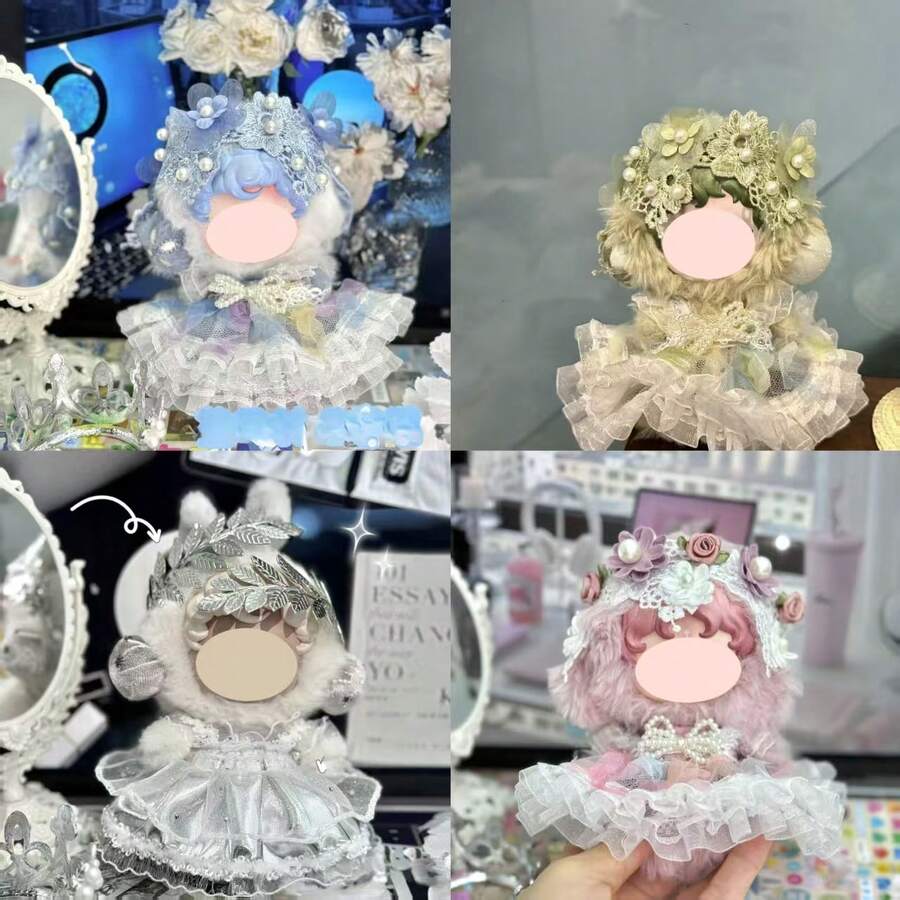 (Clothing Only) SP Winter Melody Fluffy Fabric Qingchi Doll Dress Set - Multicolor - View 1