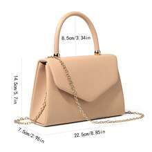 PU材质手拿包，适合派对、婚礼、日常活动和时尚活动。派对女孩和女士的理想之选；适合派对、婚礼、舞会、晚宴/宴会。送给女性的最佳礼物，派对包非常适合派对、婚礼、舞会、晚宴/宴会，可搭配节日派对礼服、晚礼服和亮片连衣裙，与舞会配饰完美搭配。 - 杏色 - 查看 9