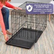Wolfi Jaula para Perros Plegable Jaula Transportadora para Perro Corral para Mascotas de una Puerta con Bandeja a Prueba de Fugas Reja para Perro con Patas Protectoras de Pisos Mediano - Mediano - Ver 6