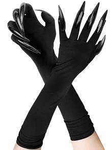 1 件黑猫爪手套，俏皮动物爪配饰，狂欢派对角色扮演服装配饰 - 彩色 - 查看 7