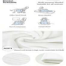 Clown Plims Blanket Cartoon Plush Awesome Soft Throw Blankets For Home AutumnWinter - 黑色 - 查看 4