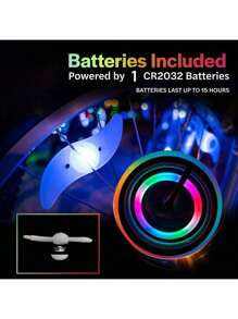 2 Pcs LED Bike Wheel Lights, 2 Packs - Color Changing & Color Select Modes - Light Up Your Spokes - Morph Through Rainbow Colors Or Set To Red, Pink, Purple, Blue, Green, Teal, Or White
