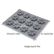1pc Silicone Floral Dessert Baking Mold, Rose, Shell, Moon Shaped Mini Cake, Chocolate, Pudding, Mousse Mold, DIY Handmade Soap, Candle, Resin Casting Mold - Multicolor - View 15