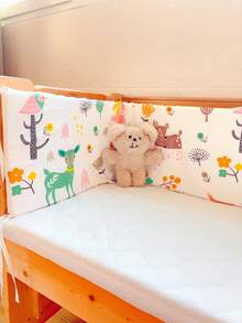 1 件婴儿和儿童床护栏，可拆卸和清洗，防摔防撞床保险杠，适合男孩和女孩的柔软床安全护栏，适合所有季节，节日礼物