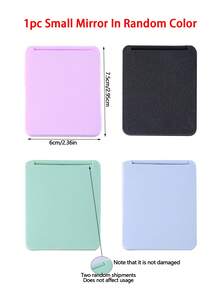 1pc Simple Bathroom And Bedroom Makeup Mirror, Back To School Dormitory Mirror Portable Desktop Vanity Mirror, Office Desk Stand Mirror, Handheld Cosmetic Mirror, Adjustable Tabletop Mirror, Student Dormitory Dressing Table Mirror, Home Decoration, Room D Home Bathroom Decor Summer Makeup Organizer Bathroom Accessories - Multicolor - View 11