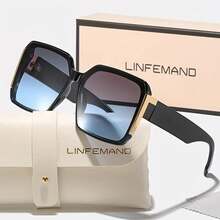 Linfemand Fashion Large Rim Decoration Glasses Women Elegant Glasses Suit Summer Dance Party Holiday Gift - 綠色 - 查看 9