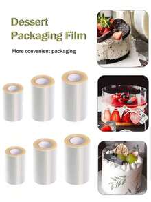 5m/Roll Transparent Acetate Cake Collar, Cake Roll, Elegant Cake Packaging, Edge Decoration, Cake Plastic Packaging, Cake Wrap Film, Mousse Cake Slice, DIY Cake Collar For Baking Decoration, Shaker Card Making, Mousse, Chocolate And Pastry Food Decoration