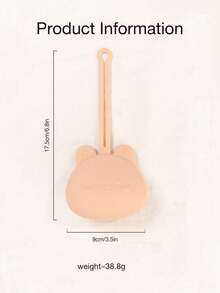 Caixa de silicone personalizada para guardar chupetas de bebê (1 unidade), portátil, antipoluição e anti-perda, com design fofo de coelho e cordão para guardar chupetas e acessórios.