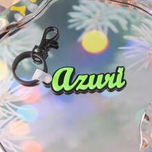 1 Pc Acrylic Name Keychain For Car Key, Name Tags For Men Boys, Custom 3D Printed Keychain , Custom Key Chain, Name Keychain , Custom Key Ring , 3D Printed Name, Custom Name Keychain ,Backpack Tag For Thanksgiving, Christmas Familly Girlfriend Mom Gifts,Delicate Romance, Utilitarian Chic