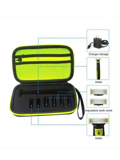Men's Electric Shaver Carrying Case, Shockproof Hard Travel Storage Pouch