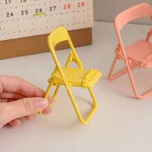 Giá đỡ điện thoại di động để bàn nhỏ gọn sáng tạo 1 chiếc, ghế Macaron mới, giá đỡ điện thoại di động có thể gập lại tương thích với iPhone, điện thoại Android, quà tặng sinh nhật, gia đình, bạn bè, giá đỡ điện thoại, phụ kiện điện thoại - Nhiều màu - Xem 4