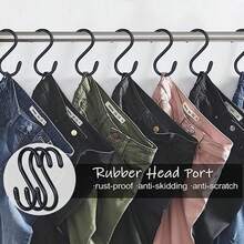 10 Stücke S-förmige Haken - Multifunktionale Metallhaken für Küche, Werkstatt, Badezimmer und Garten