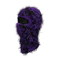 Popular Single Hole Knitted Face Mask, Acrylic Yarn Balaclava Hat For Party, Funny Outdoor Warm Headwear