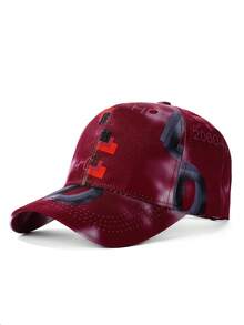 1pc Women's Baseball Cap, Fashionable Casual Printed Adjustable Sun Hat For Spring, Summer, Cycling, Outdoor Activities