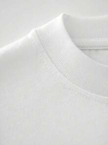 Imagen del día 100 de Jardín de Infancia camiseta 180g negro y blanco algodón T shirt,blusas para mujer,blusas elegantes dama,playeras de mujer,tops de mujer,,patrón estampado de útiles escolares,impresión de alta calidad en algodón,cuello redondo,ajuste básico holgado,hombres y mujeres,transpirable,versátil,lavable a máquina,cómoda,talla S ~ 3XL,diario,casual,deportes,imprescindible para el verano - Blanco - Ver 4