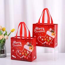 1 Piece Large 32x25x17cm Non-Woven Christmas Gift Bag, Candy Bag With Handles, Christmas Party Supplies, Christmas Decorations, Christmas Gift Wrapping Shopping Bag, New Year Gift Bag, Gift Box Christmas Decorations Christmas Decorations Christmas Gifts Christmas Wrapping Paper Christmas Party Supplies Christmas Gift Bags Christmas Bags Christmas Stickers