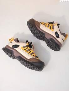 New Autumn And Winter Children's Outdoor Hiking Shoes, Stylish Buckle Casual Shoes, Mesh Breathable Sports Shoes