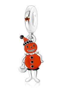 1pc Fashionable & Charming Halloween Series Skeleton, Ghost, Mummy, Witch, Drink Bottle Beaded DIY Halloween Bracelet Necklace Gift