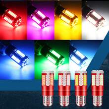 4pcs T10 168 192 W5W LED Bulbs Canbus 12V Error-Free 57smd For Car Dome Lights Reading Light Door Light High-Brightness Neon Lights Car Accessories