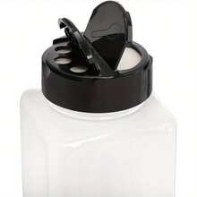 5pcs 520ml/17Oz Clear Plastic Spice Jars Spice Containers Spice Bottles Seasoning Organizer With Black Lids, Square Seasoning Containers With Reusable Salt And Pepper Shakers, Featuring Airtight Lids