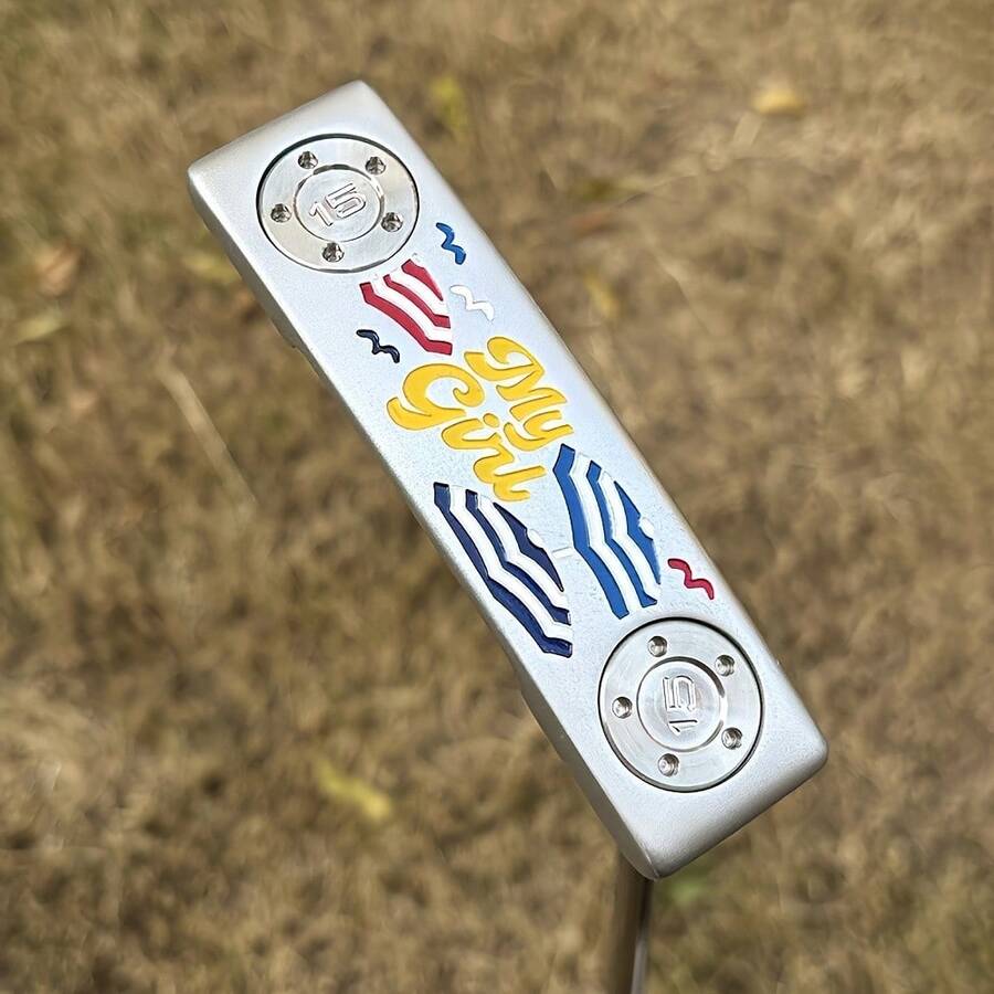 1pc Sunshine Beach Wave Golf Putter Golf Club 32 33 34 35 Inches, Head Cover, Limited Quantity, Golf Club - Improves Ball Speed And Accuracy