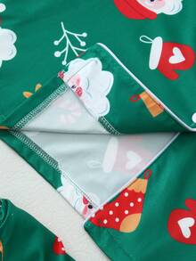 Conjunto de pijama de manga larga con estampado navideño para mujer, ropa de otoño