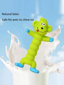 耐用乳胶发声狗狗磨牙玩具 - 适合幼犬和成犬，趣味动物造型（恐龙、狮子、老虎），中小型犬自娱自乐宠物用品，互动玩具 | 色彩鲜艳的宠物玩具 | 耐用磨牙玩具，狗狗玩具，无需电池 - 彩色 - 查看 7